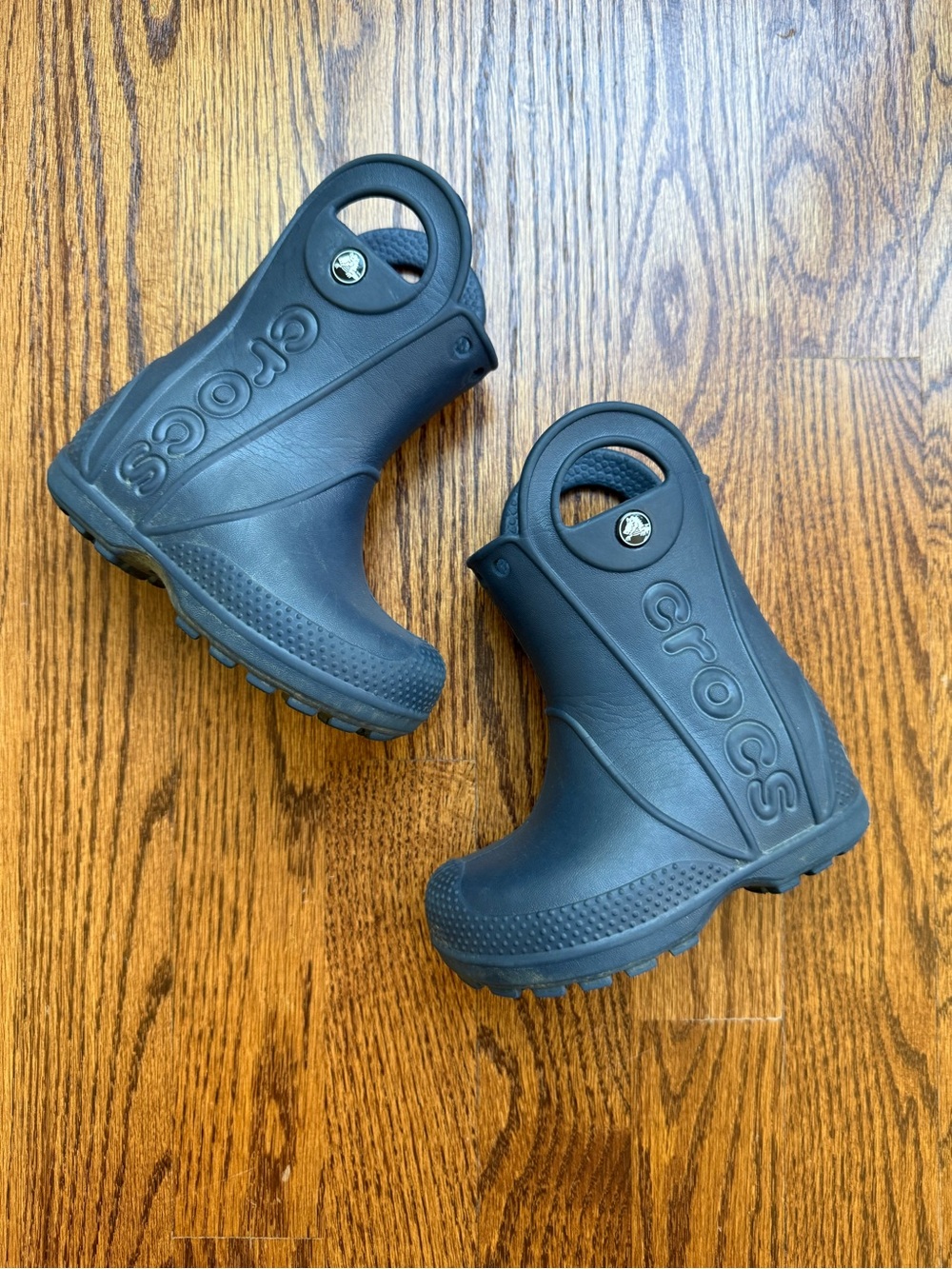 Crocs Navy Handle It Rain Boots C6